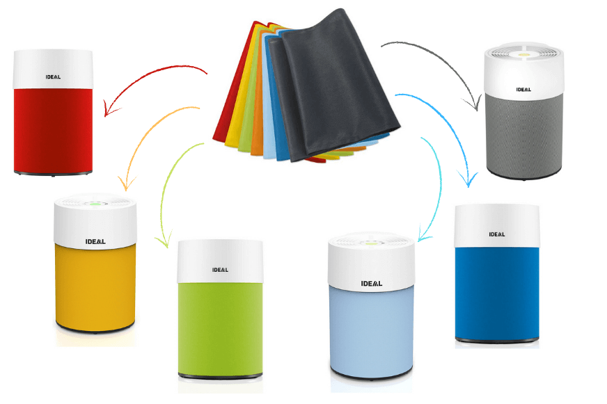 Der IDEAL AP40 Pro in unterschiedlich farbigen Textil-Überzügen